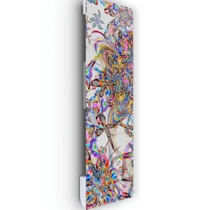 Radiateur électrique à rayonnement avec soufflerie Ilo Fanmix en verre design Explosion de Printemps 1250W
