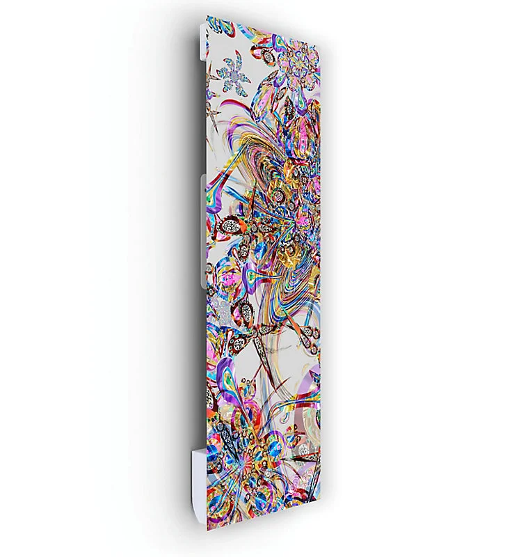 Radiateur électrique à rayonnement avec soufflerie Ilo Fanmix en verre design Explosion de Printemps 1250W