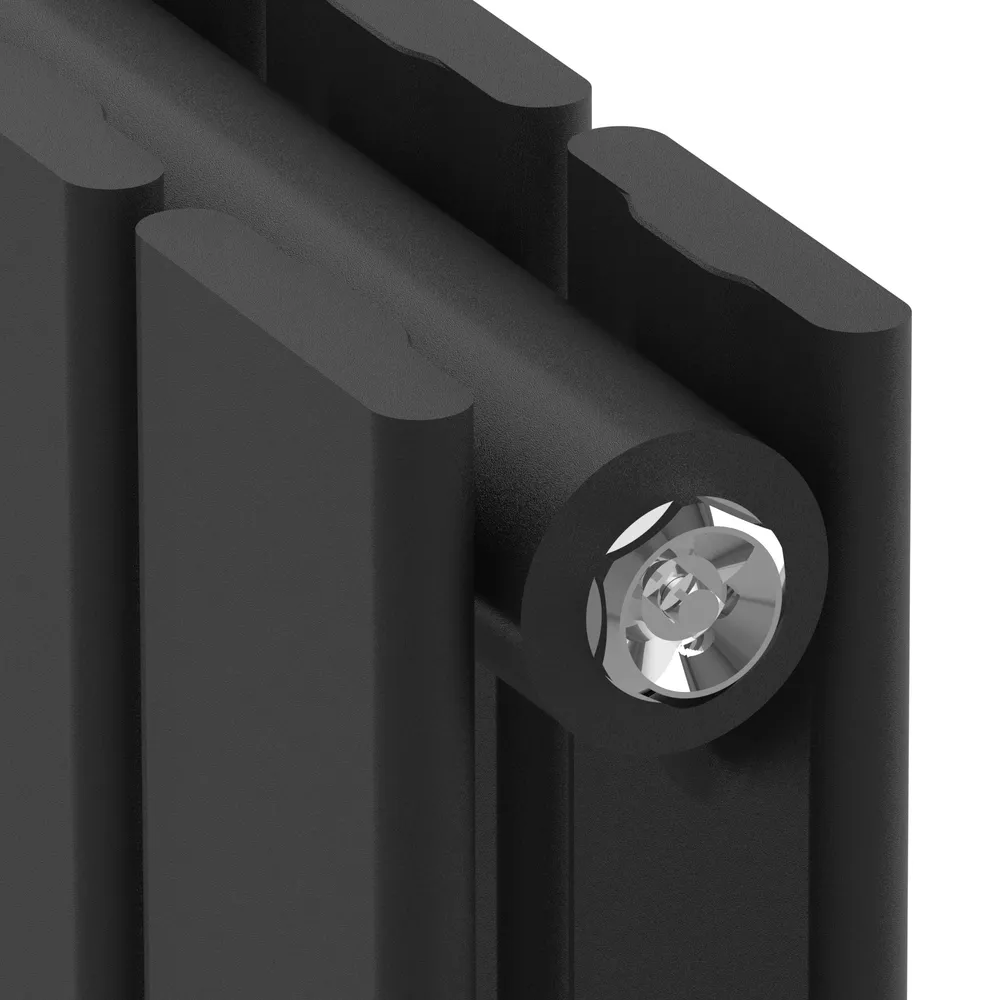 Radiateur à panneaux design doublement 1006 watts acier 160 x 30 cm noir 03_0010470