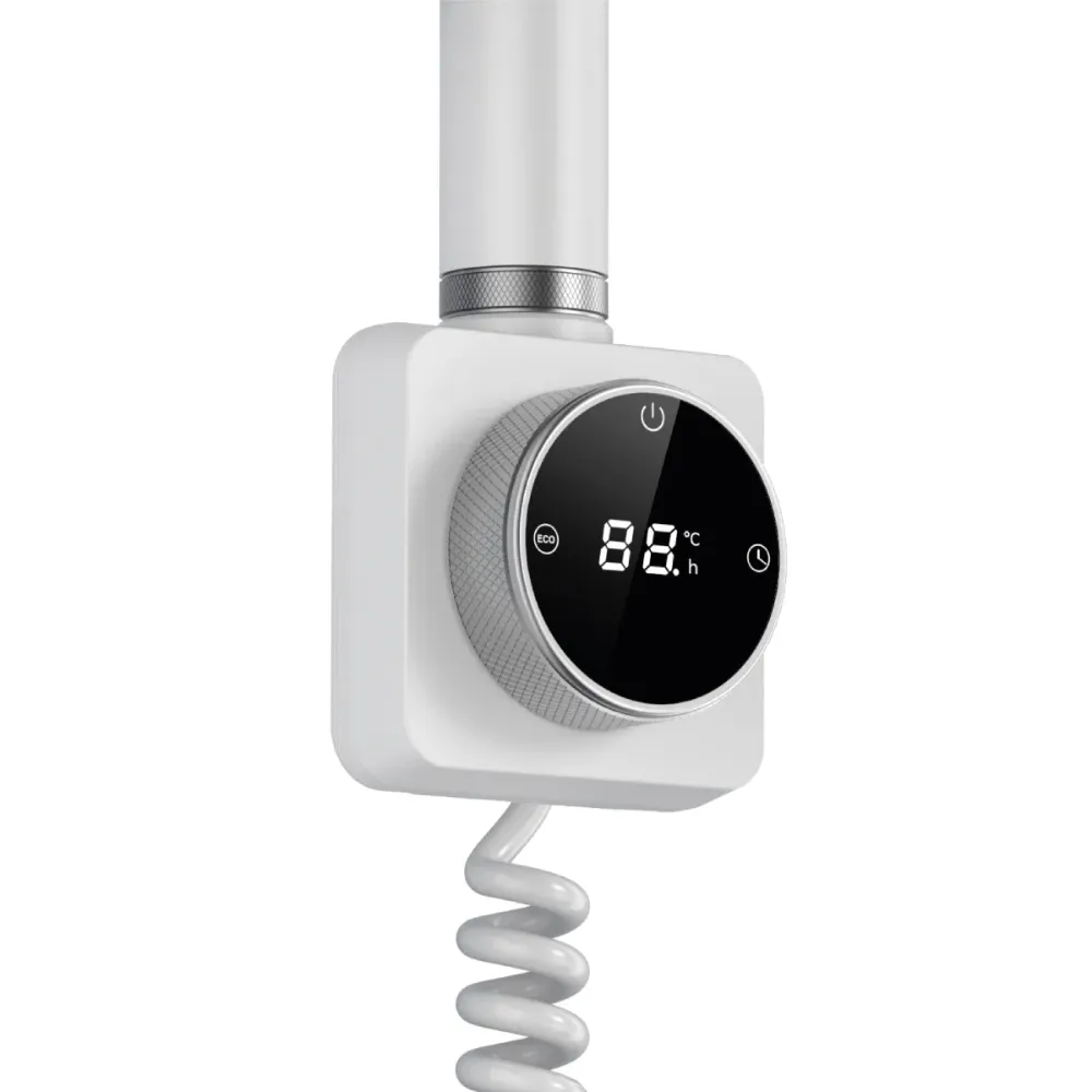 Radiateur sèche-serviettes électrique pour salle de bain avec thermostat numérique 1160x450 avec puissance de 400 Watt Col...