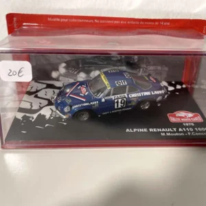 Renault Alpine A110 1600 bleue numéro 19 - rallye de Monté-Carlo de 1976