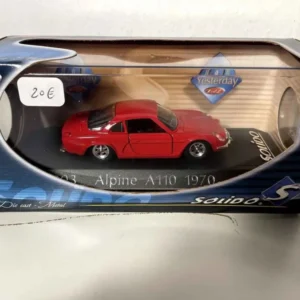 Renault Alpine A110 rouge de 1970 (Solido référence 1803) avec boite en carton