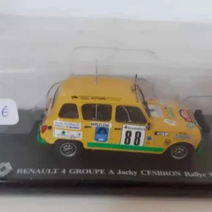 Renault 4 groupe Jacky Cesbron rallye de Monté-Carlo jaune
