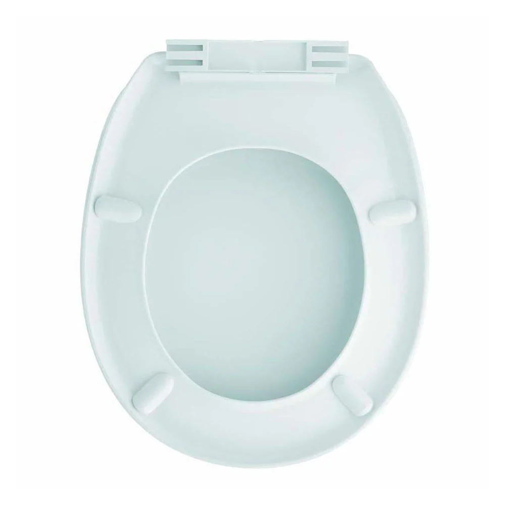 Siège WC universel Ischia thermoplastique en résine incassable avec charnière Uniblock