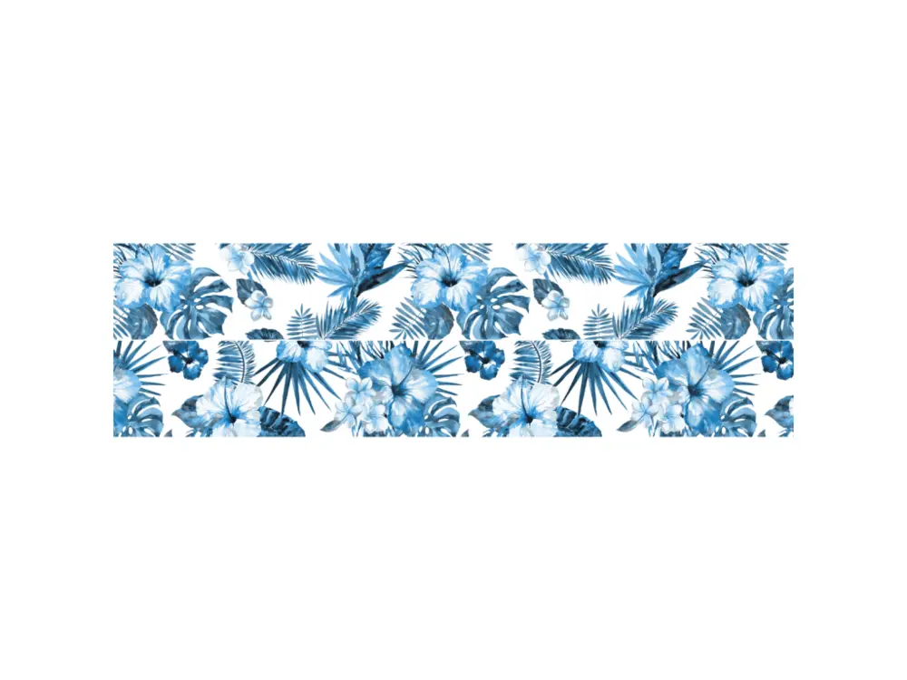 Stickers adhésifs escalier carrelages contremarche - TROPICAL SANTOS - 40x140cm