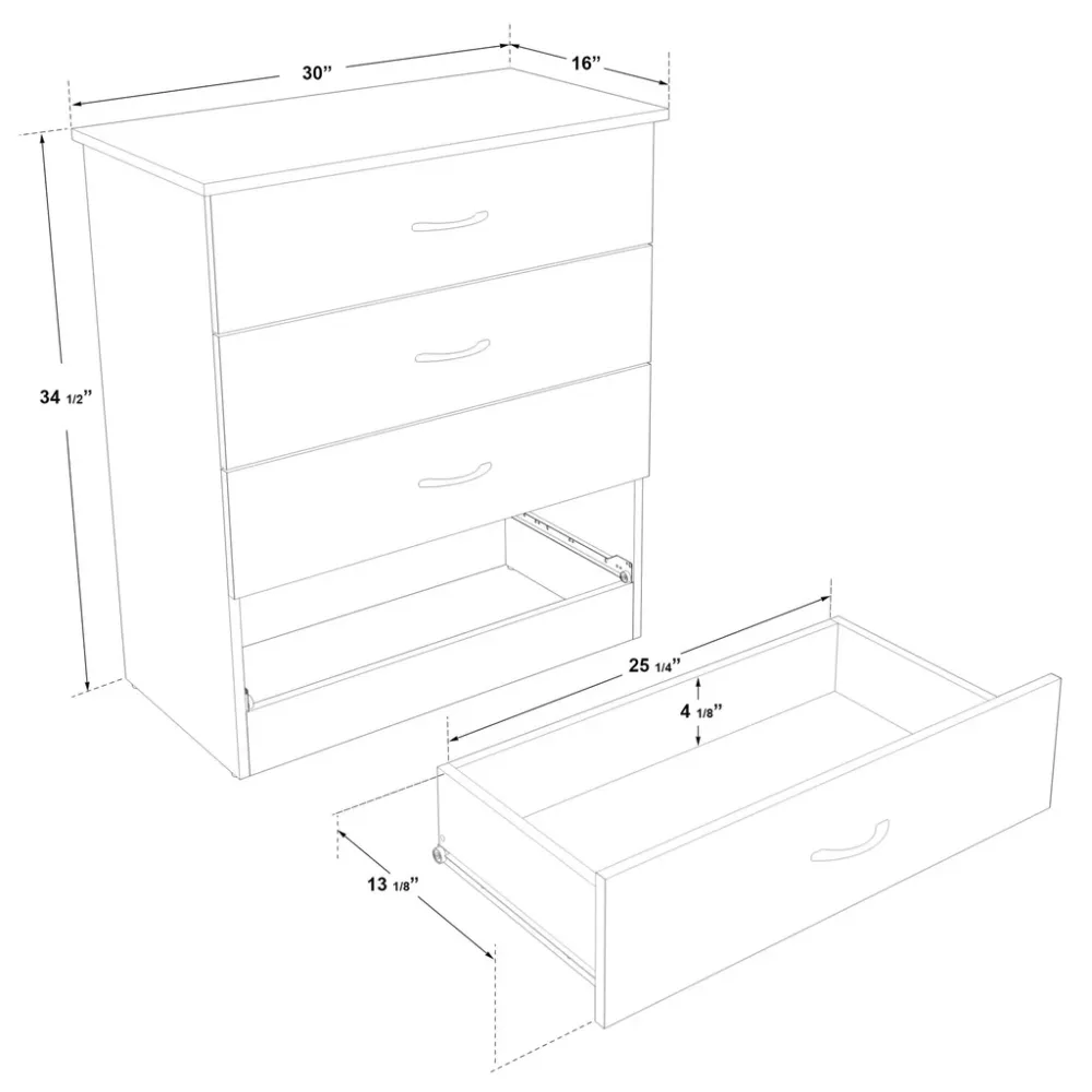 SUA-V Commode 4 tiroirs SPECIAL EDITION