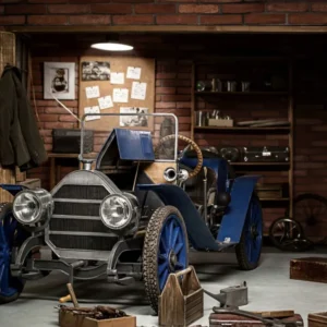 Toile de fond Joyeuse Fête des Pères Garage D'époque Voiture GQ2-214