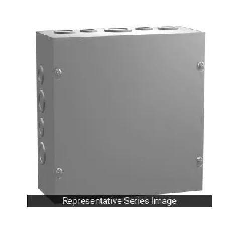 10" x 10" x 6" Type 1 Mild Steel Screw Cover Junction Box Perle CSKO10106