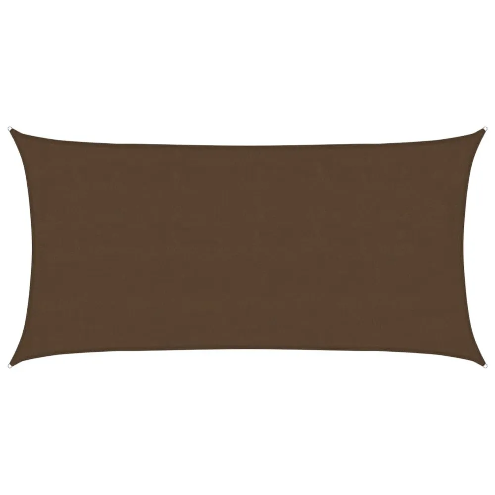 Voile d'ombrage 160 g/m² Marron 4x7 m PEHD