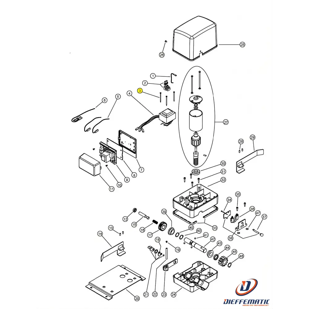 Vt010 Vite Autof Tsp+ 4,2X50 (Fissaggio Trasformatore) Simply Kv6 24 Ricambio