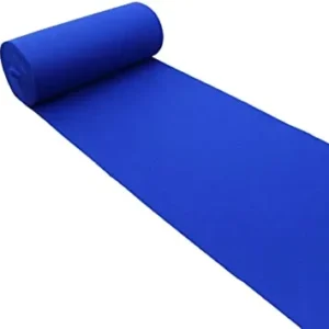 Width 4 Feet Blue Plain Uniforme Carpet Stage, Exhibition 3MM