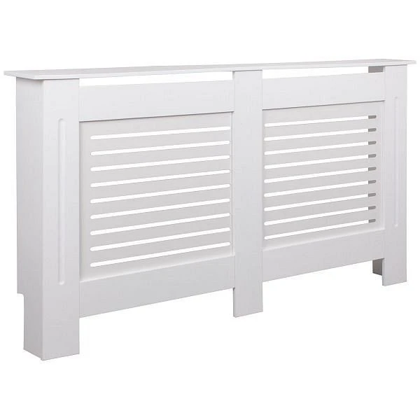 Wohnling Design Cache-radiateur laqué blanc mat 152x83x19 cm WL5.746 se procurer à bas prix