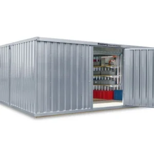 Conteneur FLADAFI combinaison MC 1540 galvanisé démonté avec plancher en bois 5 080 x 4 340 x 2 150 mm se fournir à bas prix