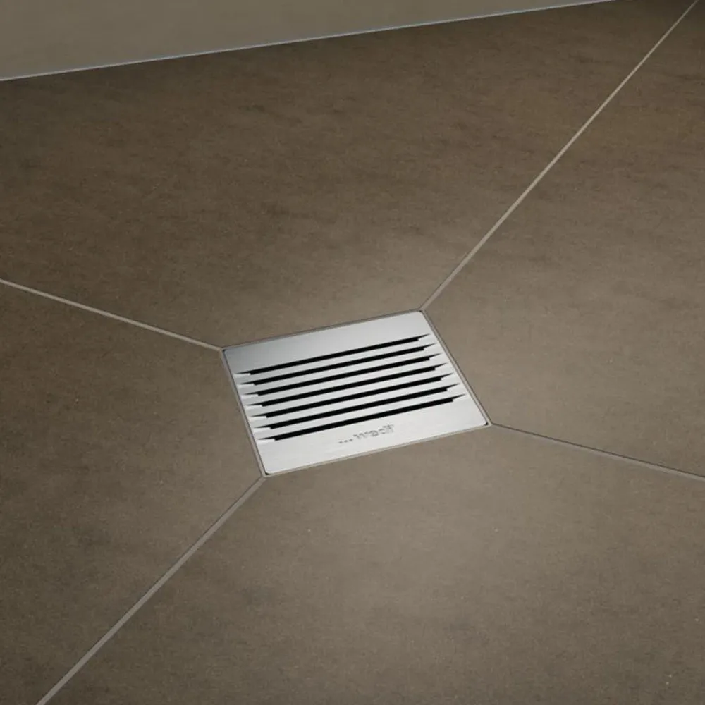 Grille wedi d’écoulement carrée 4.1 pour écoulements en un point
