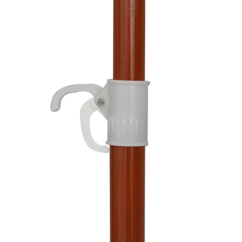 Parasol d'extérieur avec mât en acier 240 cm taupe 02_0008102