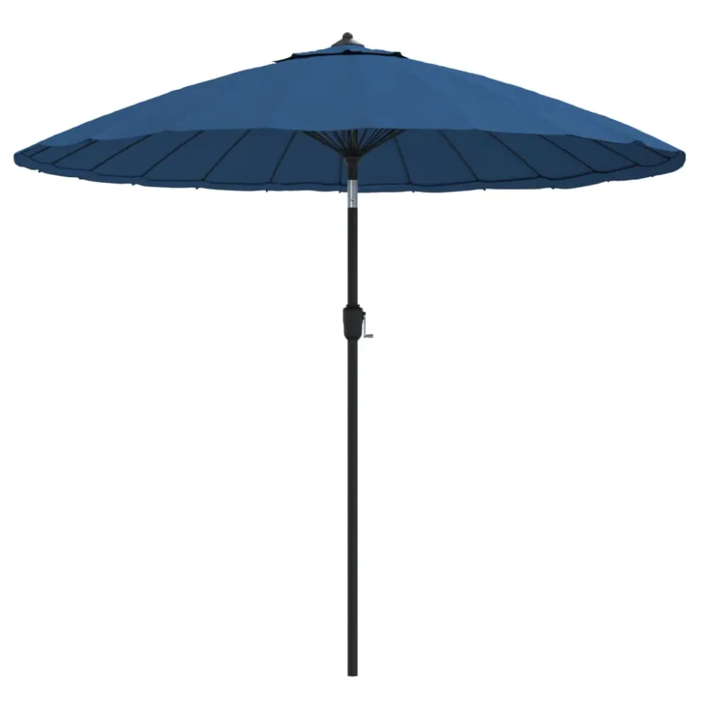 Parasol d'extérieur avec mât en aluminium 270 cm bleu 02_0008220