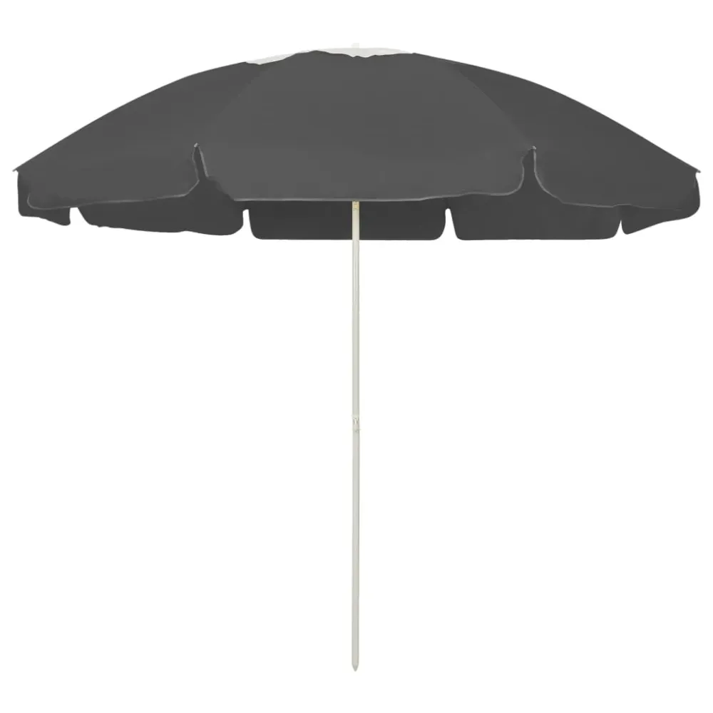 Parasol de plage 240 cm anthracite 02_0008374