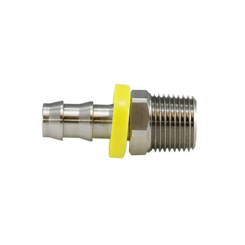 1/2" Push On Hose Barbed X 1/2" Male Adapter Laiton Fittings 30207SS