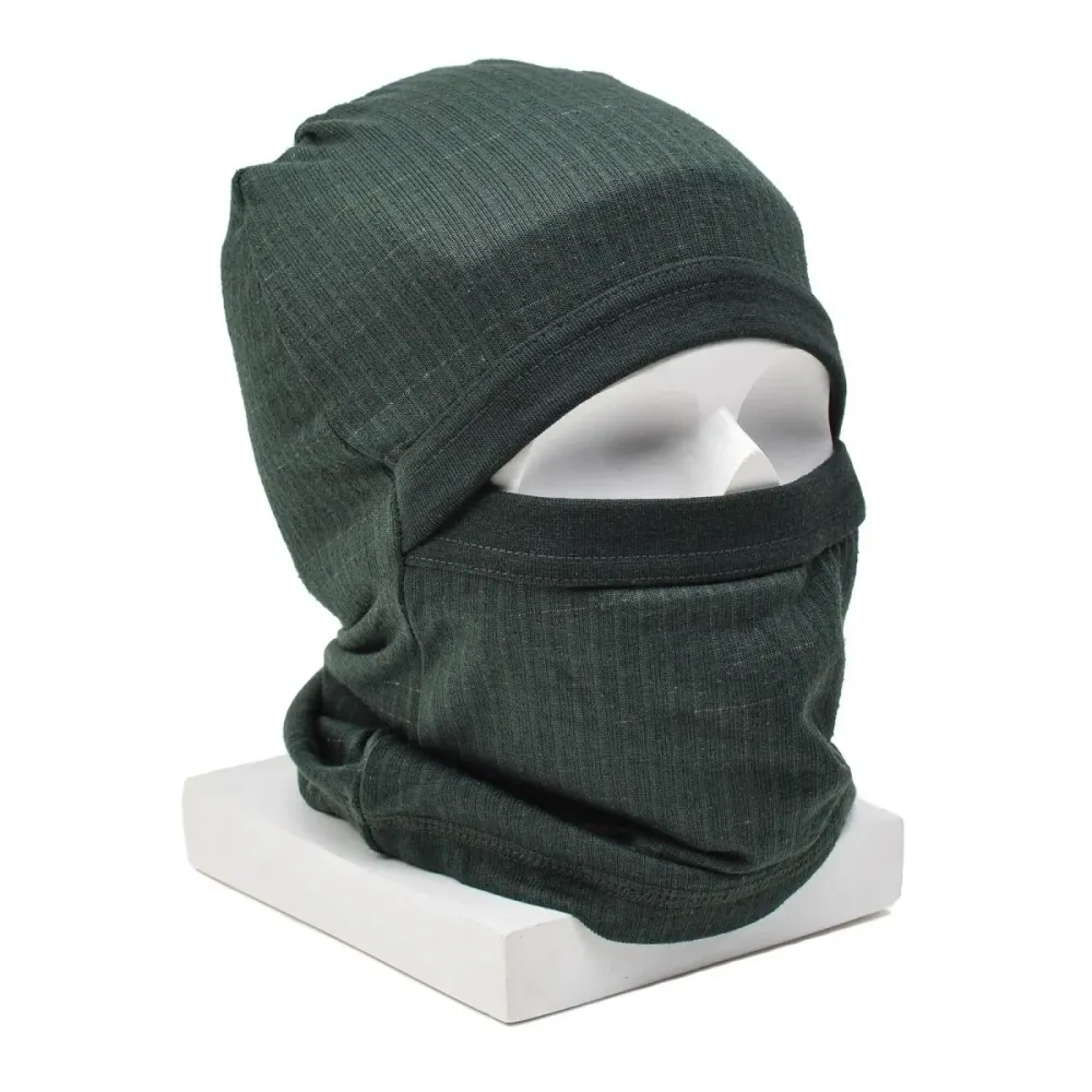 Cagoule d'origine de l'armée danoise olive, masque facial fin ignifuge NEUF
