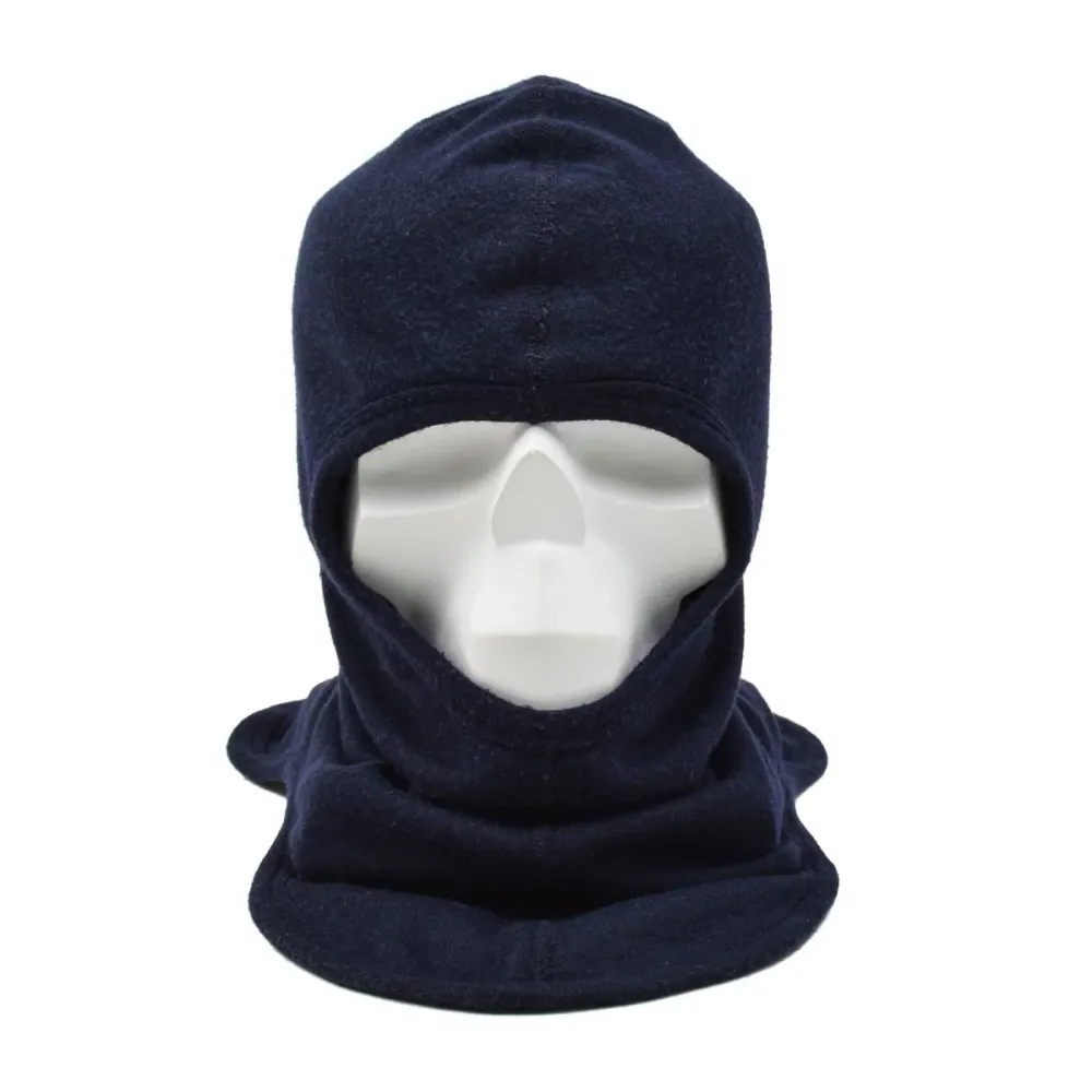 Cagoule militaire allemande originale, protection contre la chaleur, résistante au feu, bleu marine