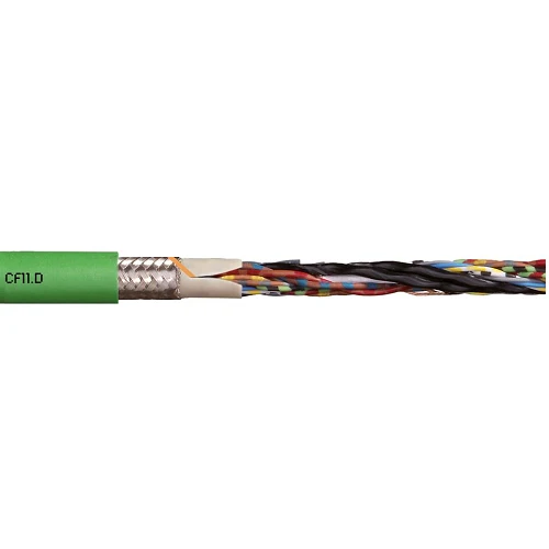 Igus CF11-022-D (24awg-1P+20awg-5C) Stranded Bare Cuivre Shielded TC Braid TPE 50V Chainflex CF11-D Servo Motor Cable