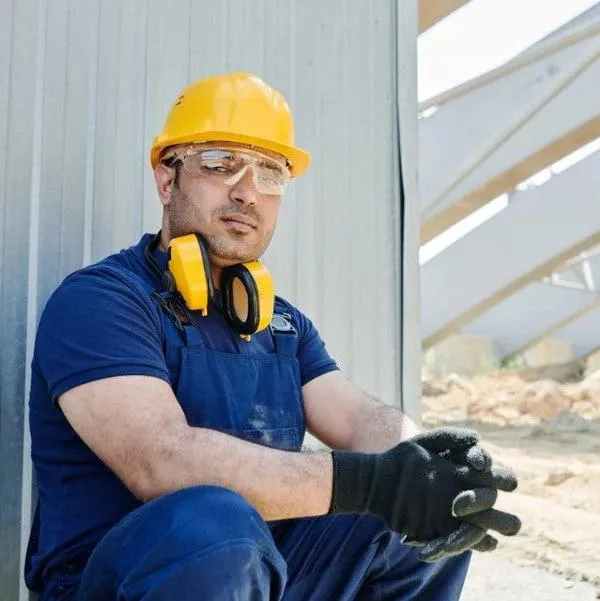 CASQUE DE PROTECTION - CASQUE DE TRAVAIL - Casque De Chantier JAUNE pour Quad et SSV