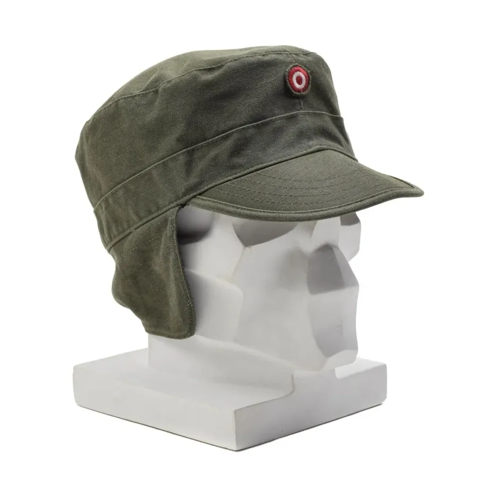 Casquette militaire autrichienne originale, légère, pliable, avec rabats d'oreilles, chapeau tactique OD Certifié CE