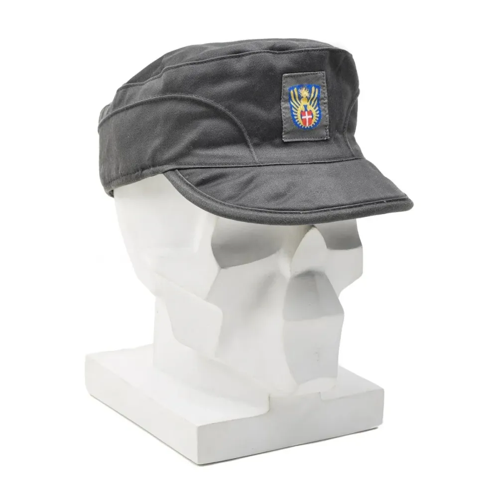 Casquette militaire danoise originale grise avec cache-oreilles pliables et légères, vieux, NEUF | Résistant aux UV | Anti...