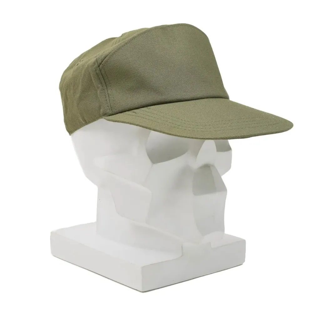 Casquette de pilote militaire italienne originale, design typique, utilisation tactique, olive durable