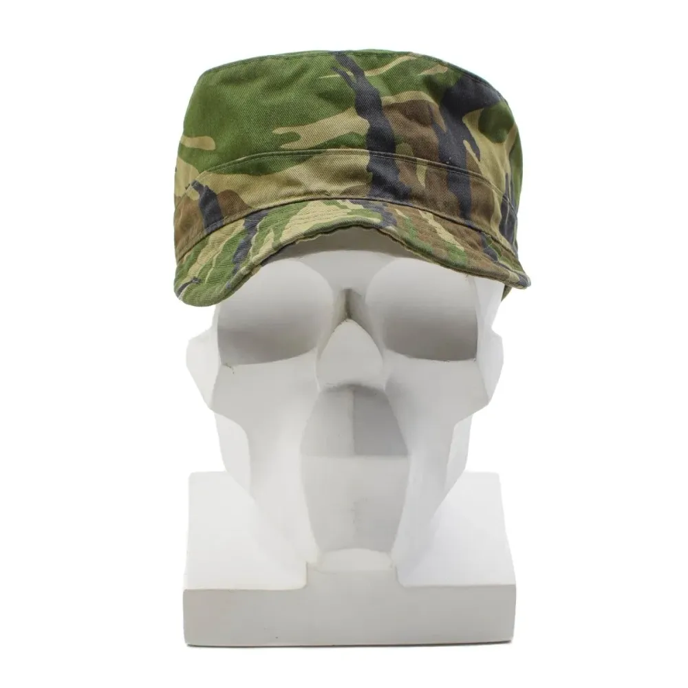 Coffre de rangement Casquette de fatigue militaire néerlandaise originale pour l'extérieur, camouflage tactique des bois