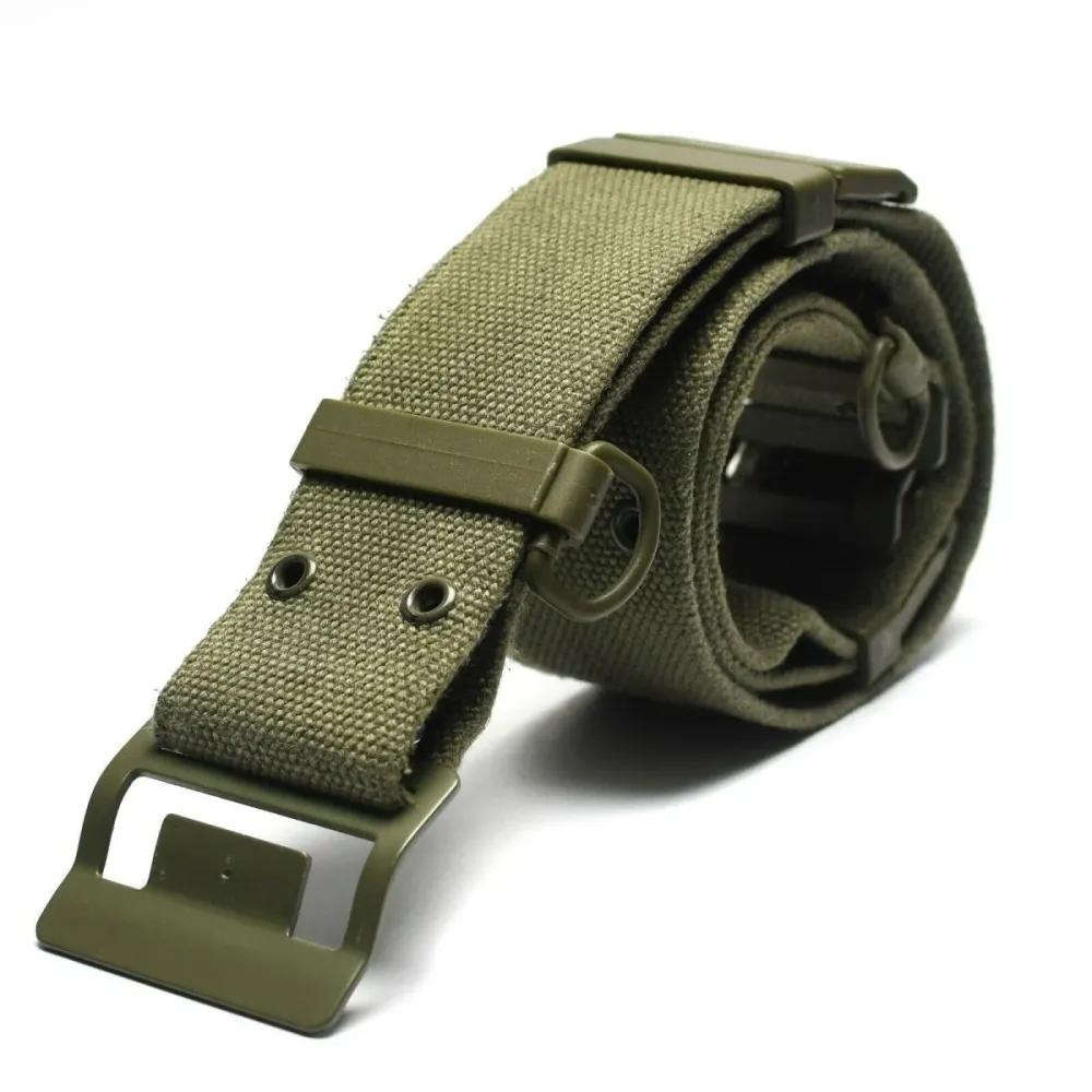 Bâche de protection Ceinture en toile originale de l'armée française Famas Olive OD ceinture en toile France Militaire NEUF