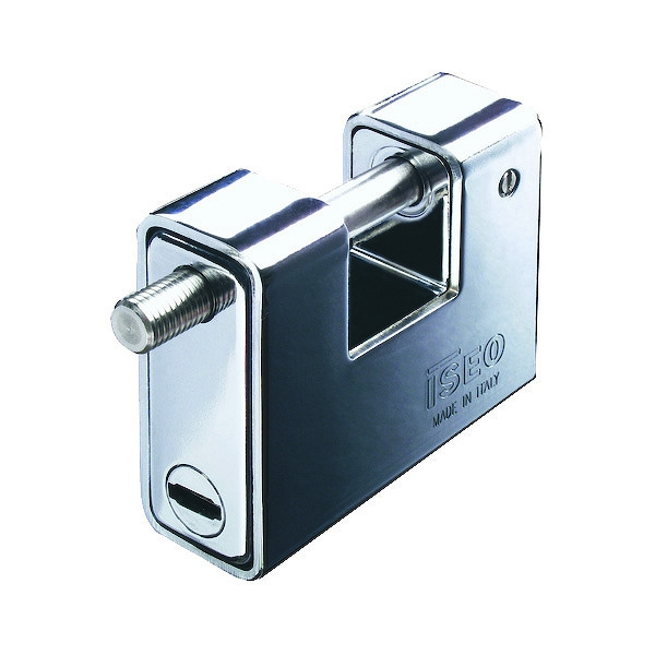 Cadenas BOXER 90 mm blindé acier - pour demi-cylindre européen - ISEO Certifié CE