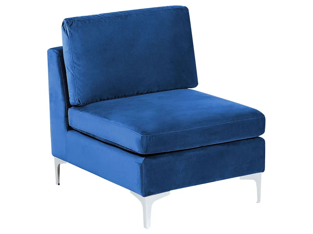 Haute Protection En velours 1-Seat Section Blue EVJA