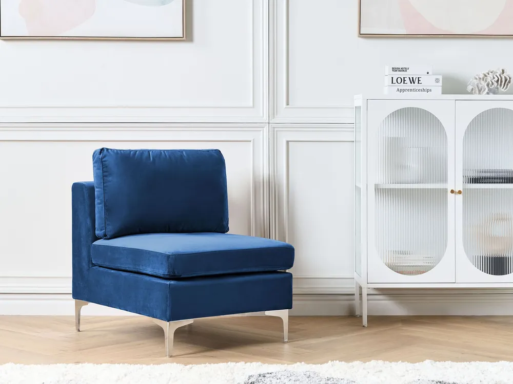 Haute Protection En velours 1-Seat Section Blue EVJA