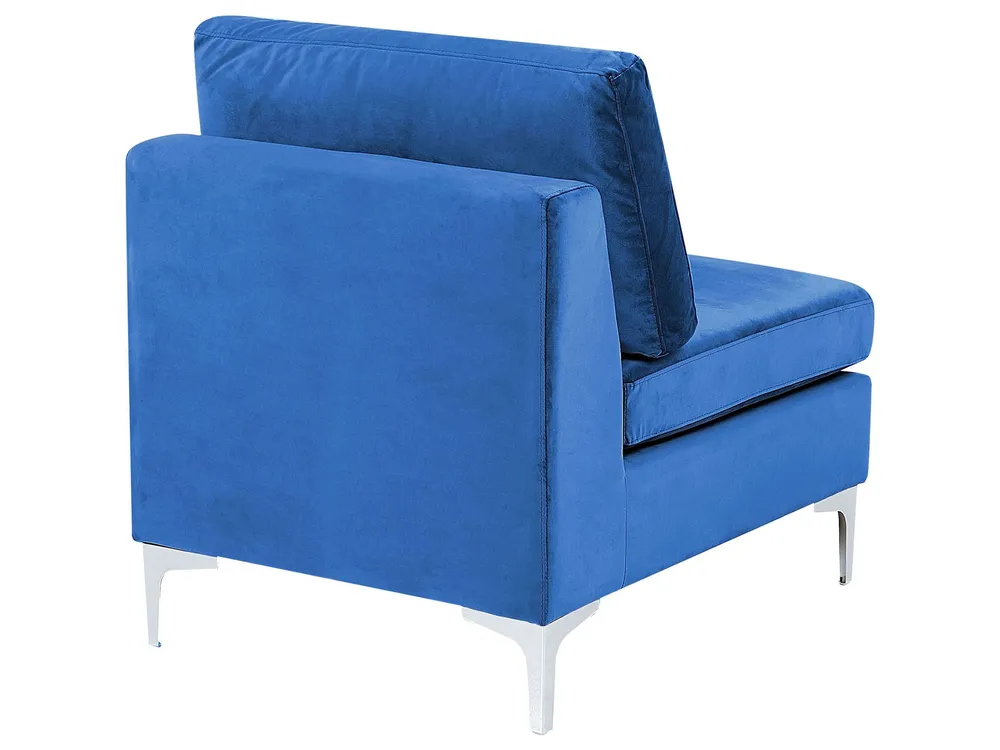 Haute Protection En velours 1-Seat Section Blue EVJA