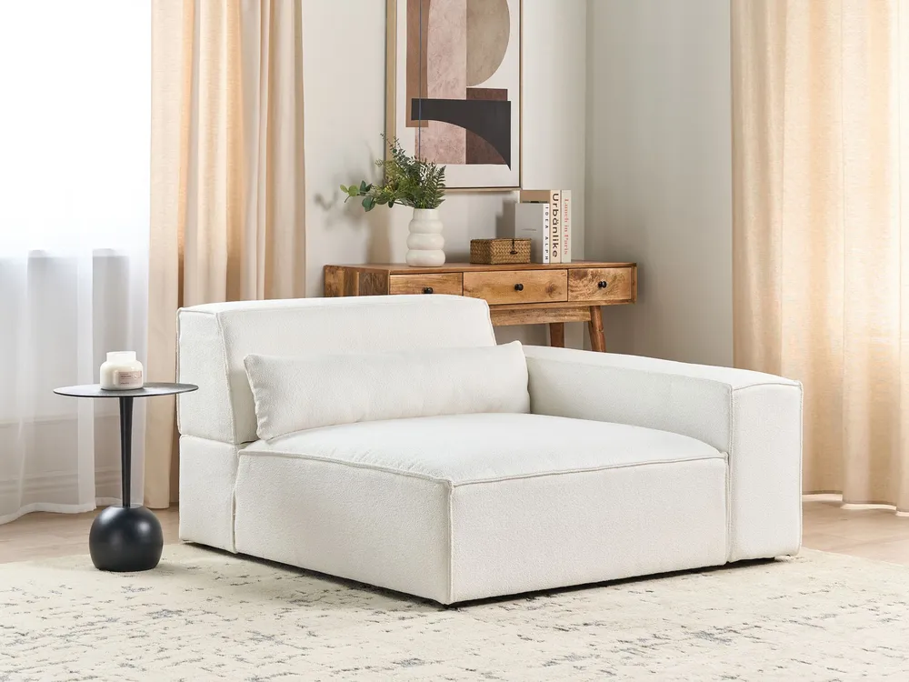 Left Hand Boucle Corner Seat Blanc pur HELLNAR