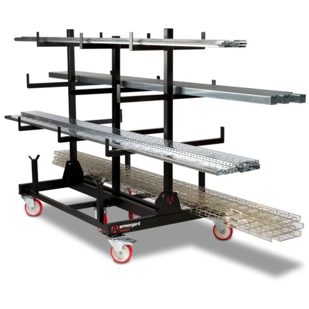 Armorgard PR2 Mobile Piperack Wheeled Storage 2 Tonne Capacity Pipes 1560mm x 1010mm x 1570mm