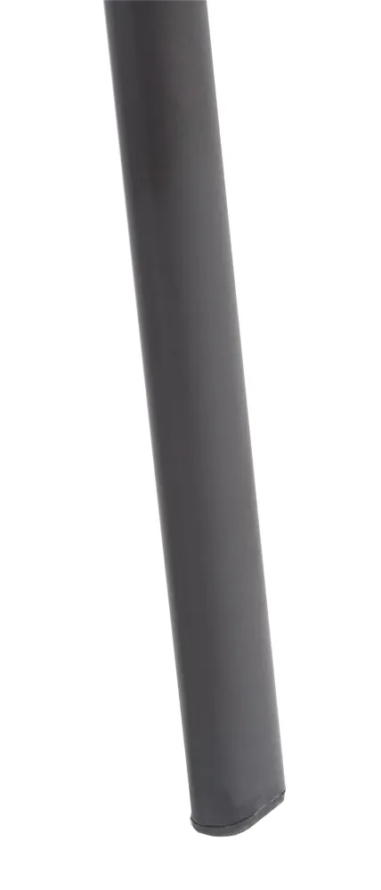 Chaise visiteur avec accoudoirs intégrés zone d'attente en tissu marron piètement à 4 pieds en métal noir 10_0003386