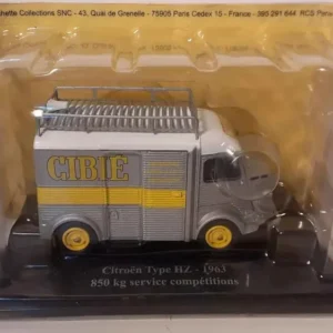 Citroën type HZ gris et bande jaune de 1963 - 850 kg service compétitions CIBIE