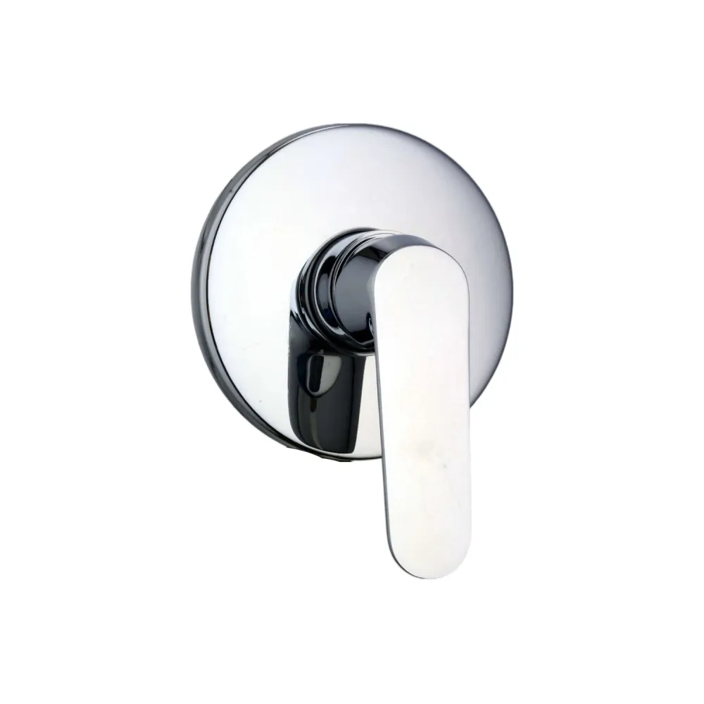 Composition de mélangeurs pour lavabo encastré, bidet et douche une voie Echo en laiton chromé
