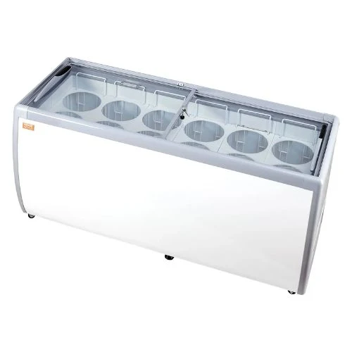 20 cu.ft Commercial Ice Cream Display Case 12 Généreux Tubs 2 Sliding Glass Doors RI-560DC