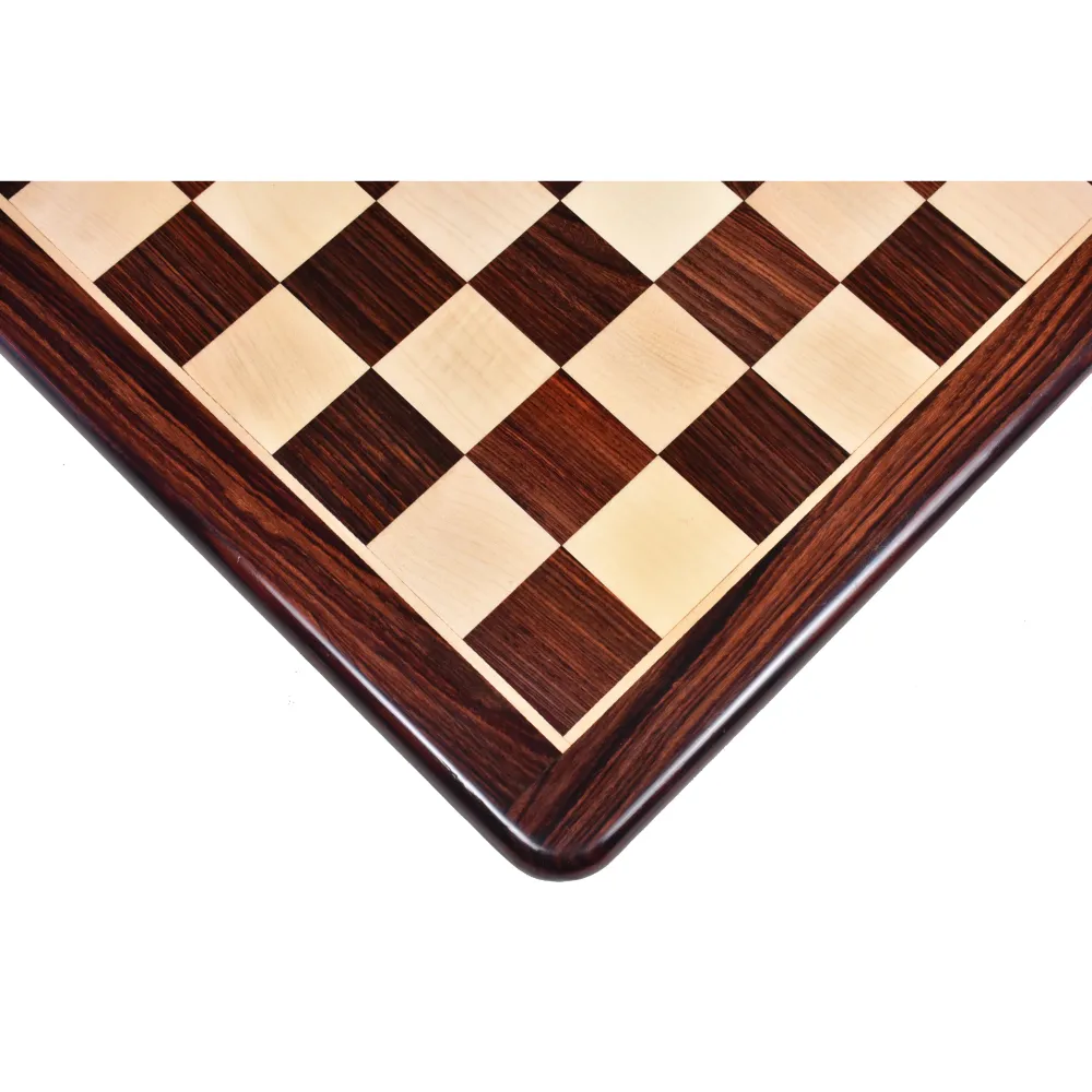 21 inches Large Flat Chess board Rosewood & Merisier Wood - Square 55 mm - Warehouse Clearance - Europe Shipping Only