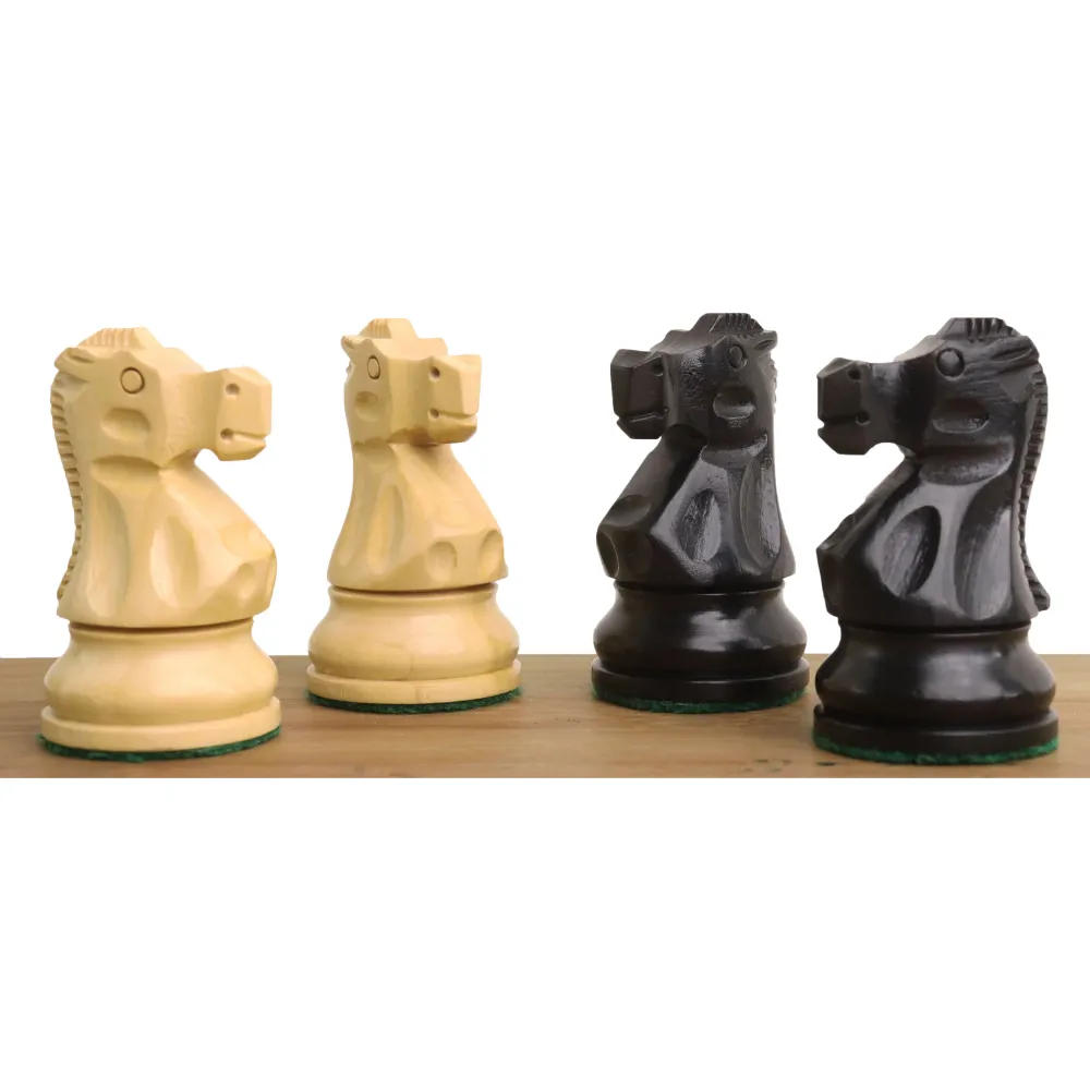 Jeu d'échecs Staunton légèrement imparfait de 8,25 cm de la série Reykjavik - Pièces d'échecs uniquement - Bois de buis no...