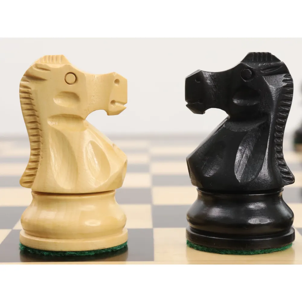Jeu d'échecs Staunton légèrement imparfait de 8,25 cm de la série Reykjavik - Pièces d'échecs uniquement - Bois de buis no...