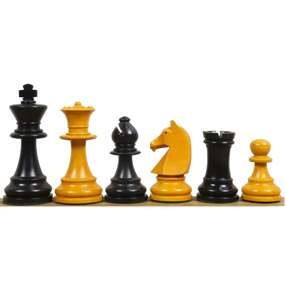 Légèrement imparfait 3.9" Jeu d'Echecs de Tournoi Chavet - Pièces d'Echecs Seules - Buis Antique