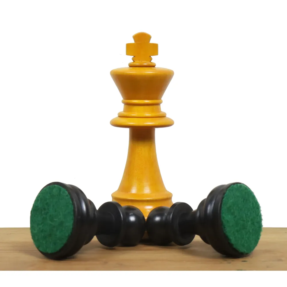 Légèrement imparfait 3.9" Jeu d'Echecs de Tournoi Chavet - Pièces d'Echecs Seules - Buis Antique