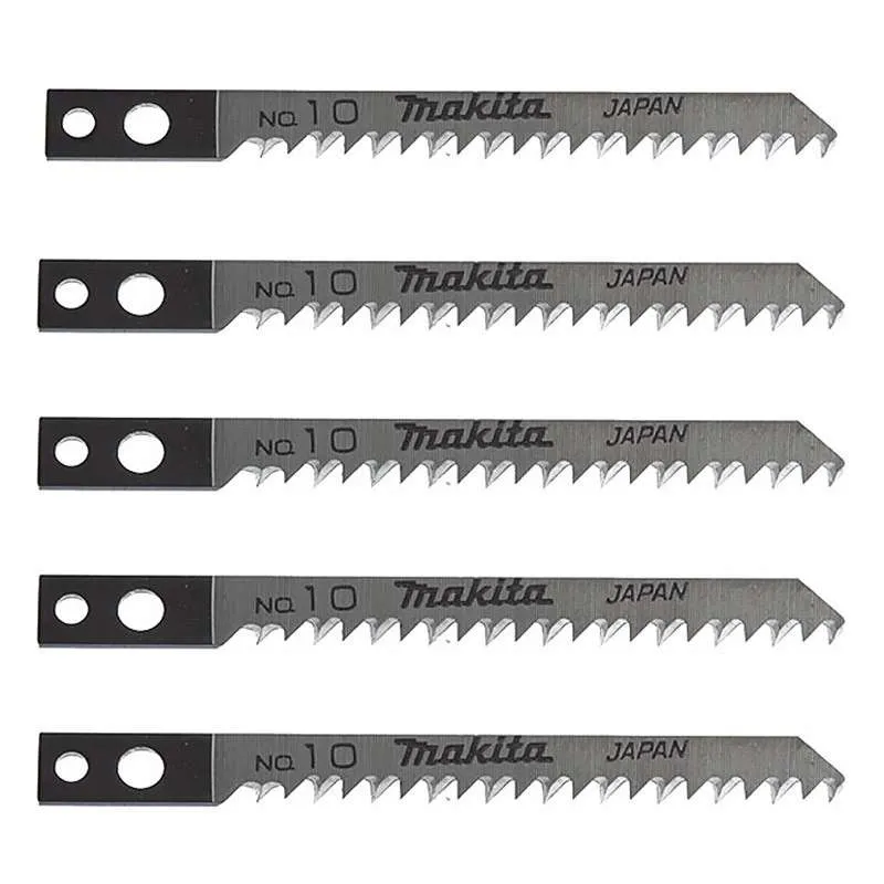 Lot de 5 lames MAKITA -85818 coupe rapide pour bois, contre-plaqué et VINYLE (4 à 50 mm)