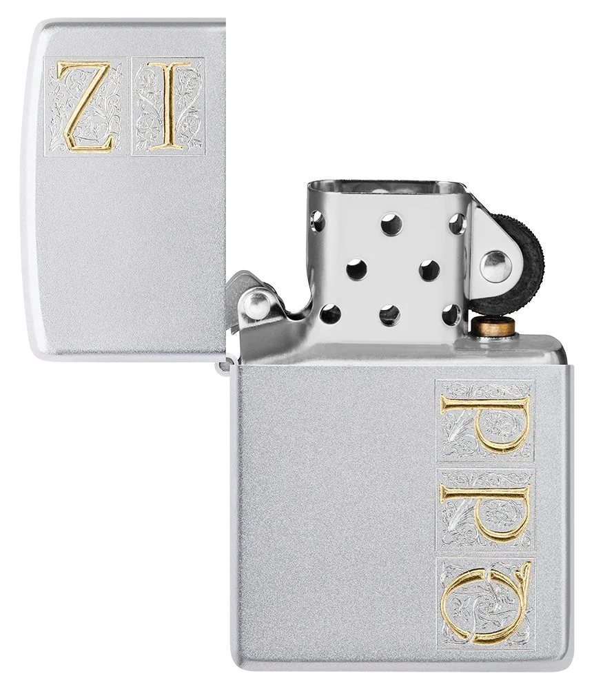Motif Monogramme Zippo