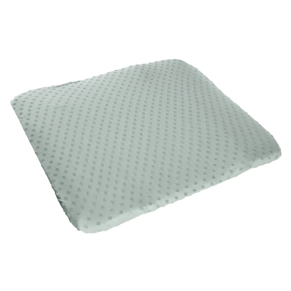 Naturel Spannbezug für Wickelauflagen 'Lil Planet' aus Bio-Jersey - GOTS - 85 x 75 cm - Frosty Green
