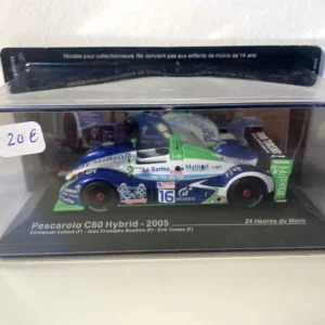 Pescarolo C60 Hybrid bleue, blanche et verte numéro 16 - 24 heures du Mans de 2005